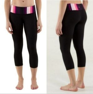 Lululemon Wunder Under Black Cropped